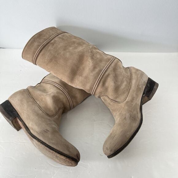 Bota Charra Escaramusa Mujer Women Riding Boots Size 9 Mexican Rodeo Leather - Picture 8 of 10